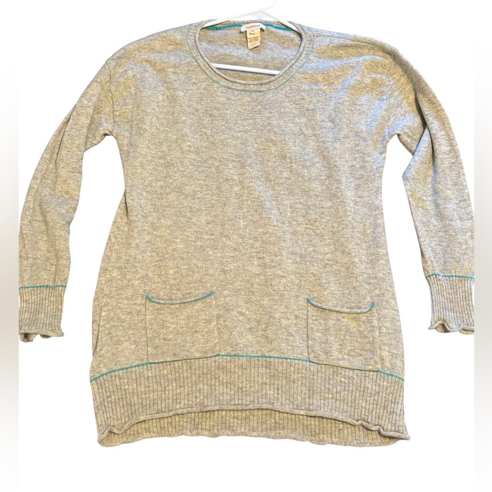 Sundance 100% cashmere grey sweater size xs